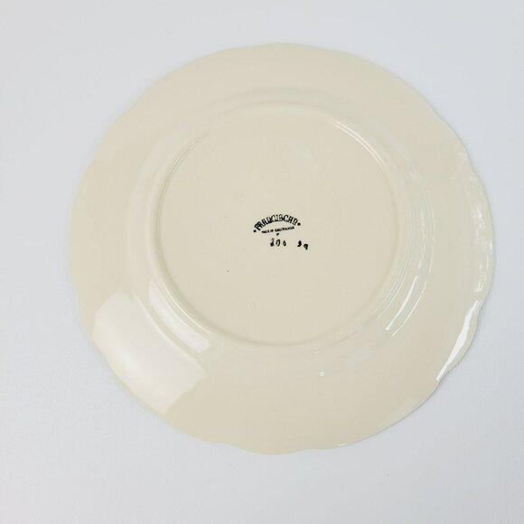 Franciscan Desert Rose DINNER Plate c.1949-53 Pink Floral Hand Painted Embossed - Picture 5 of 8